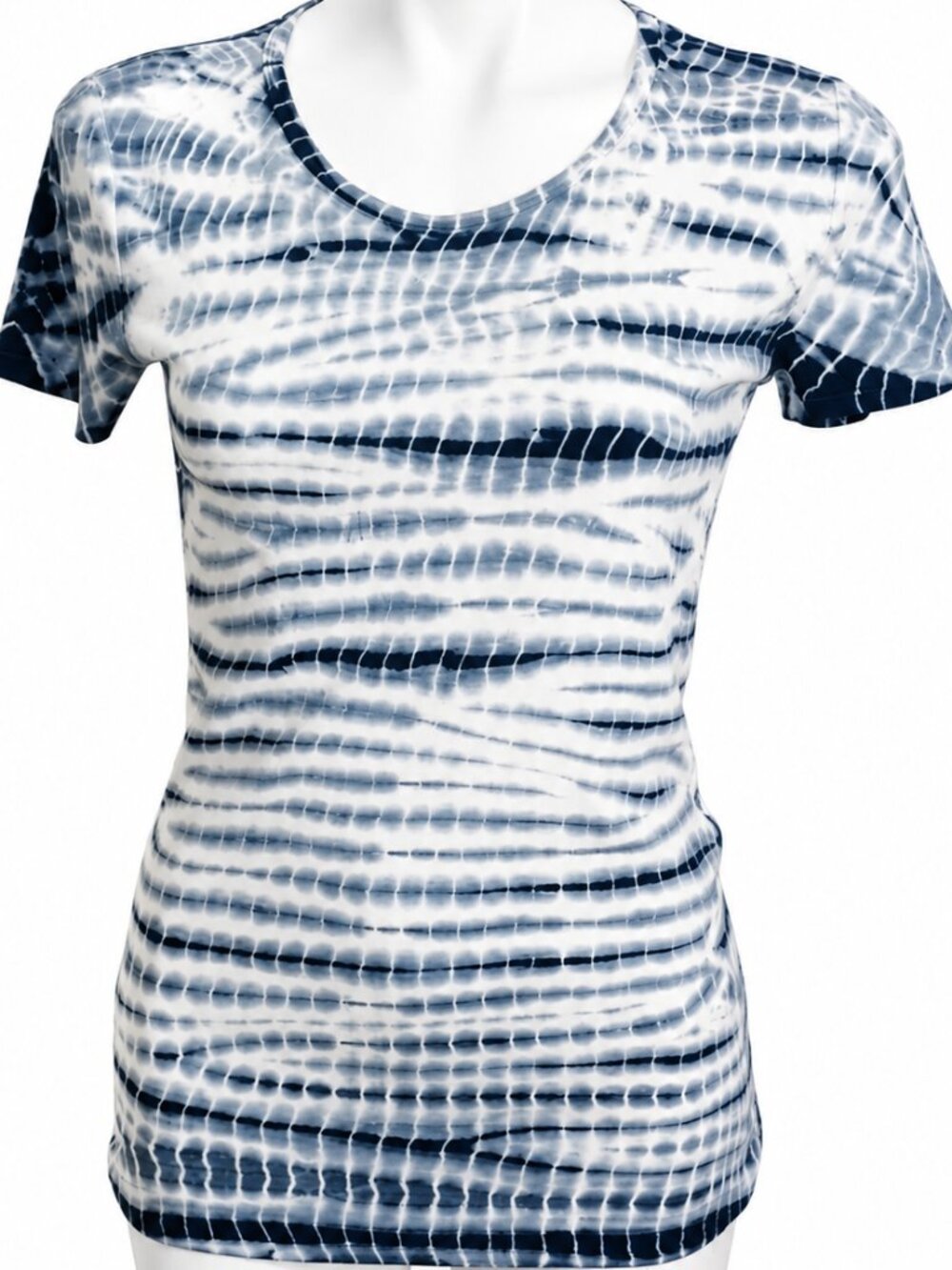 SMALL black and white short sleeve fitted shirt. Cozy Layering Top Comfy Yoga